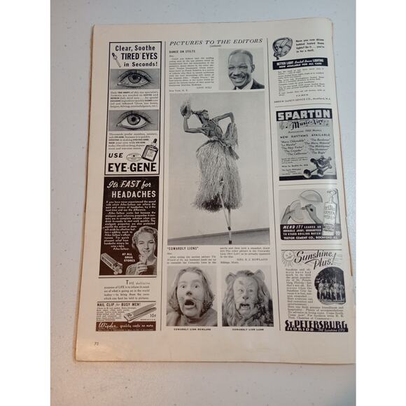 Life Magazine January 22, 1940 WWII Polio Hepburn Fonda Ford Chevy Coke - Picture 2 of 8